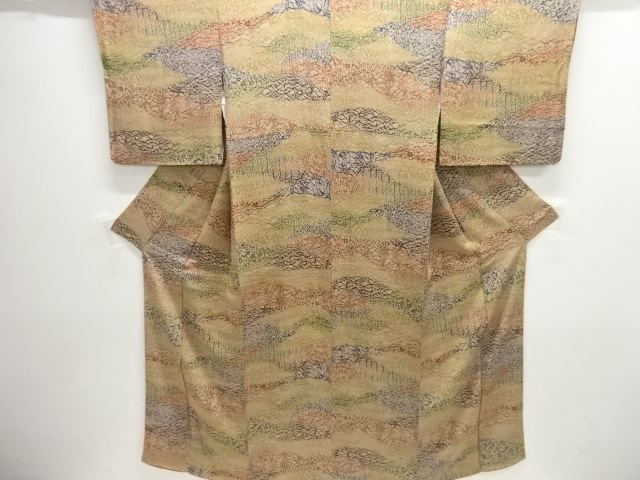 JAPANESE KIMONO / KOMON / FLORAL PLANTS